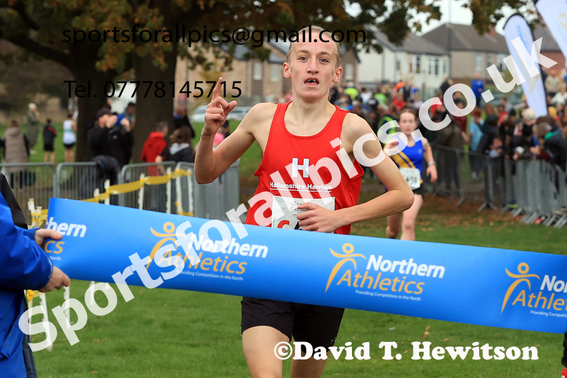 Boys Under-15s relay, 2025 Northern Cross Country Relays, Graves Park, Sheffield. Photo: David T. Hewitson/Sports for All Pics